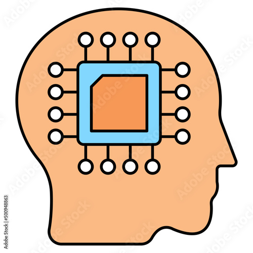 A perfect design vector of brain processor