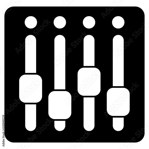 A unique design icon of volume equalizer