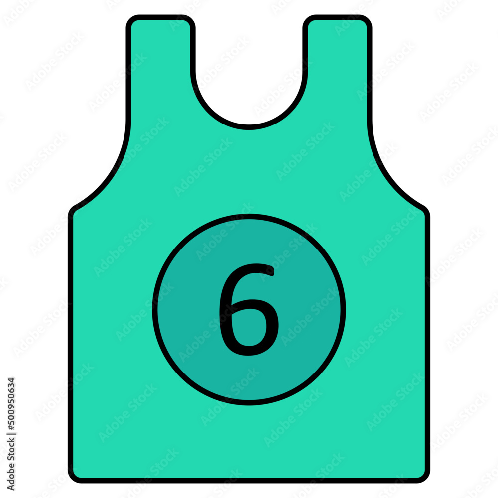 An icon design of sports vest An icon design of sports vest
