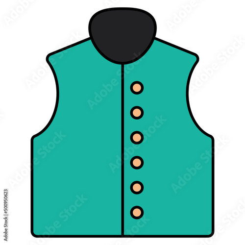 An icon design of waistcoat 