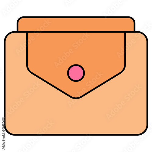 An icon design of clutch