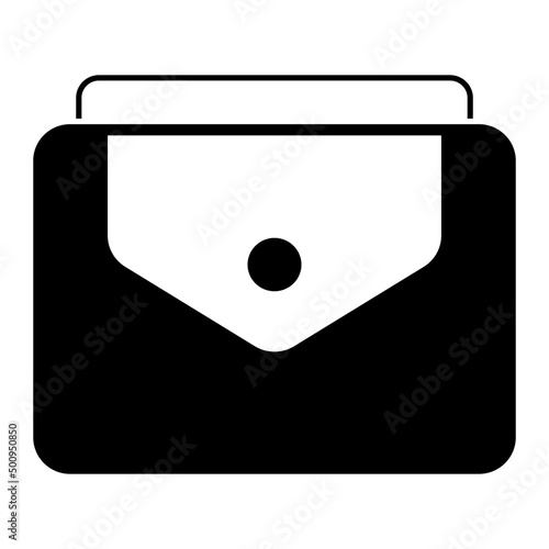 An icon design of clutch 
