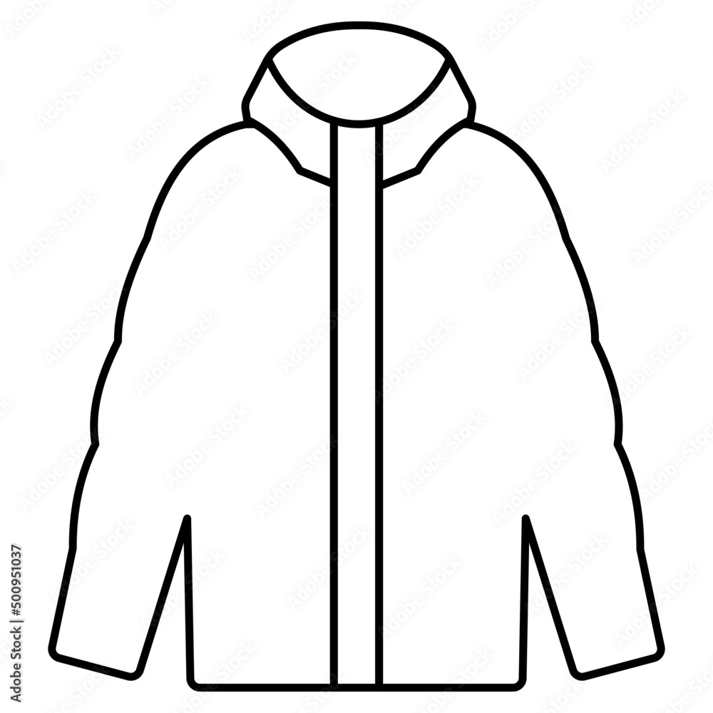 An icon design of high neck shirt An icon design of high neck shirt