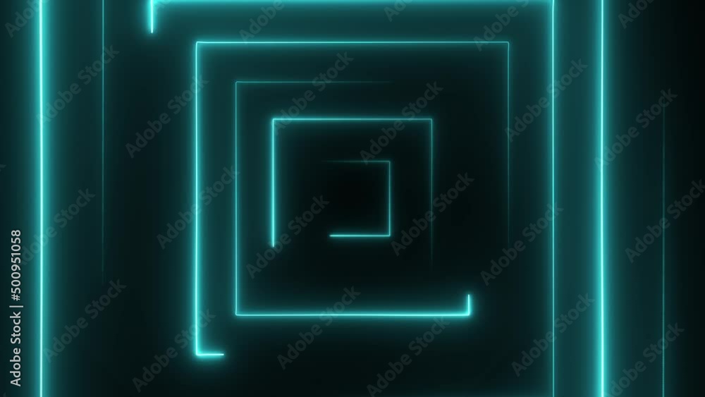 Abstract seamless loop neon square. Blue neon square hi-tech motion background seamless loop. Video 3D animation Abstract seamless loop neon square. Blue neon square hi-tech motion background seamless loop. Video 3D animation