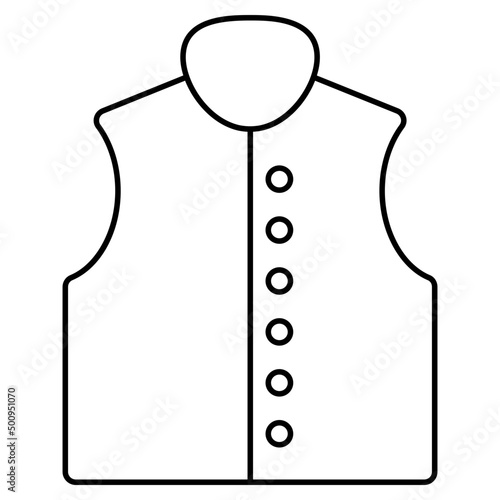 An icon design of waistcoat