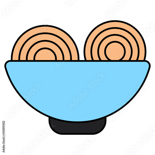 A yummy icon of pasta bowl