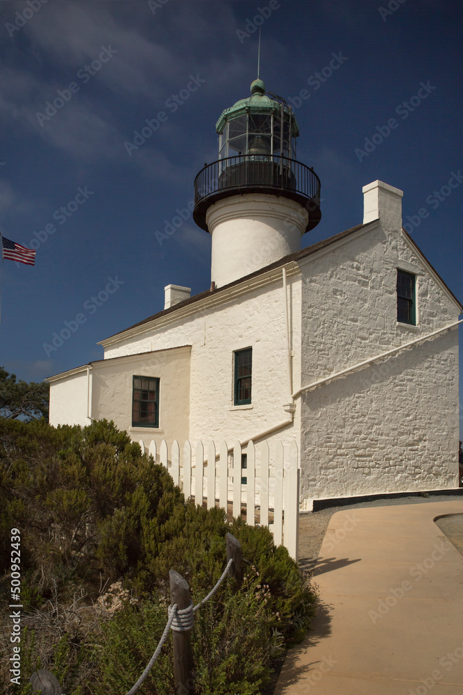 The Old Point Loma Lighthouse in Cabrillo National Park, San Diego The Old Point Loma Lighthouse in Cabrillo National Park, San Diego