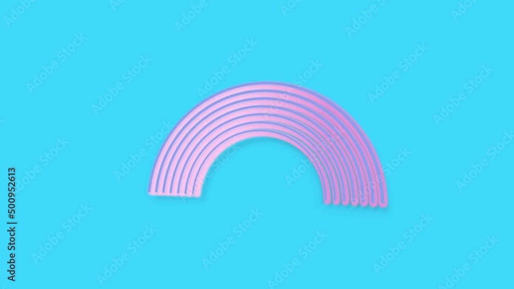 Animation of the appearance of rainbow from the balls. Rainbow for hope and wish generate the mood of optimism. Everything will be fine. Summer symbol. Template for design or background for children Animation of the appearance of rainbow from the balls. Rainbow for hope and wish generate the mood of optimism. Everything will be fine. Summer symbol. Template for design or background for children