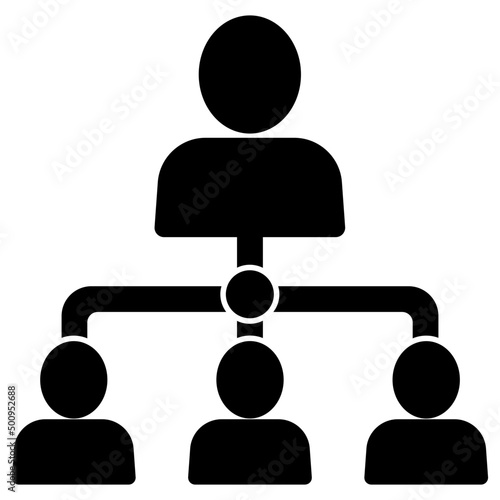 An icon design of team