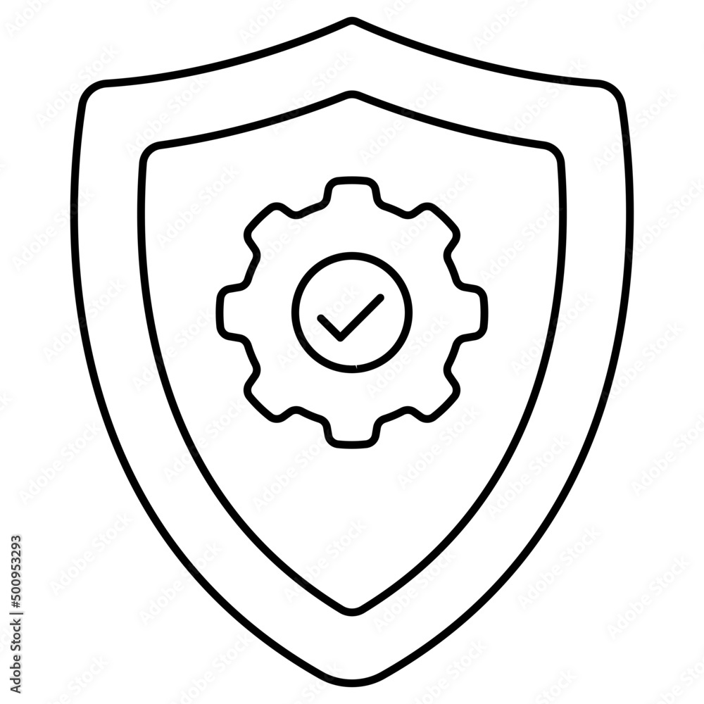 Unique design icon of security setting Unique design icon of security setting