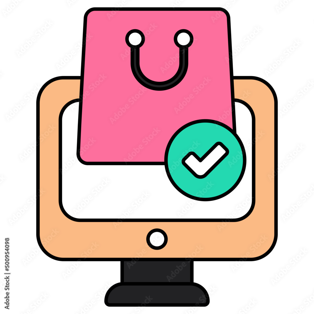 Order confirmed icon in modern design Order confirmed icon in modern design