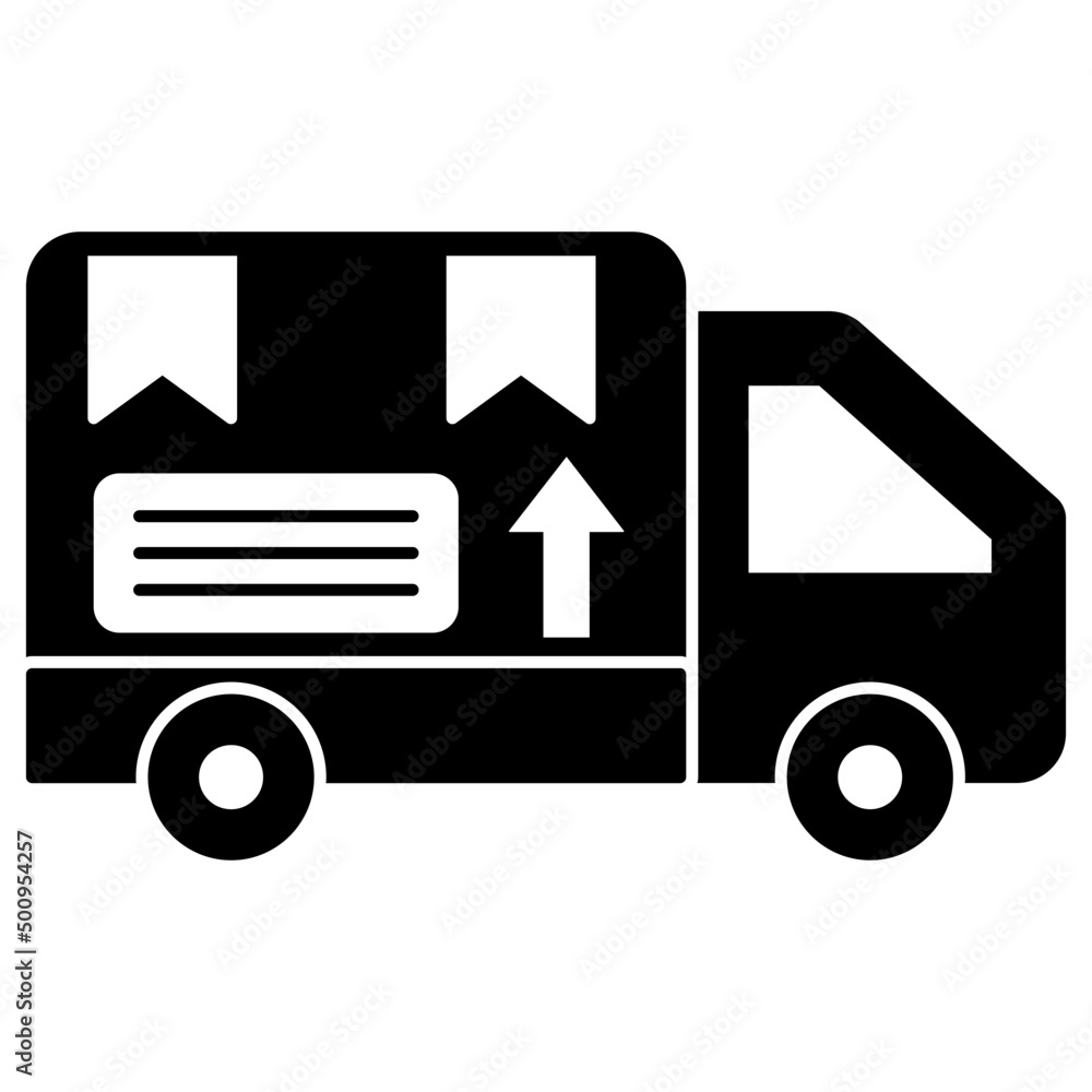 Trendy vector design of cargo van Trendy vector design of cargo van