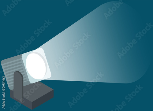 Flat softboxes for shooting lighting. Softboxes and spotlight for filming in studio. Professional equipment and light for shooting actors and models. Photo session or movie creation process elements