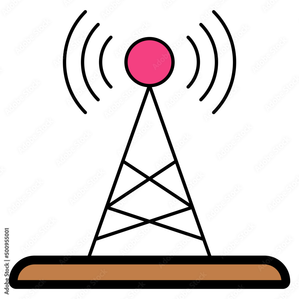 Signal tower icon in premium design Signal tower icon in premium design