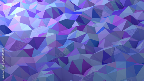 Turquoise Triangles, Abstract 3D Background/Landscape