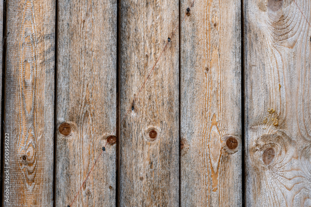 Fototapeta premium Close up of old planks. Old wood background.