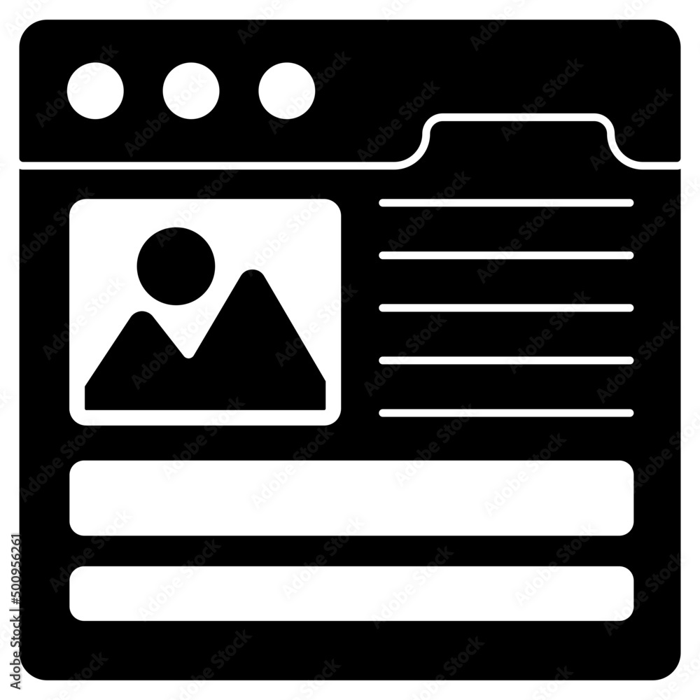 Modern design icon of web gallery Modern design icon of web gallery