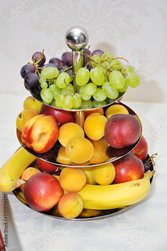 fruit platter at a wedding in Romania