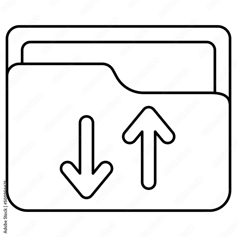 Unique design icon of folder transfer Unique design icon of folder transfer