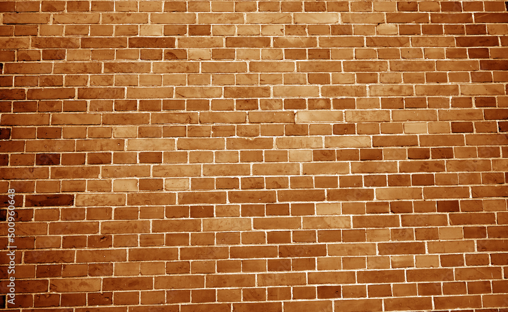 Pattern of brick wall in orange tone. Pattern of brick wall in orange tone.