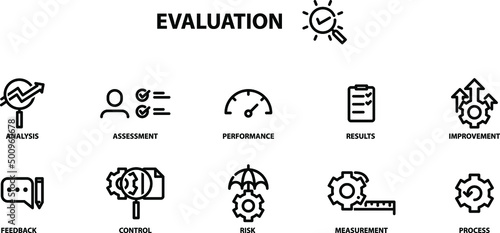 Evaluation icon concept , vector illustration