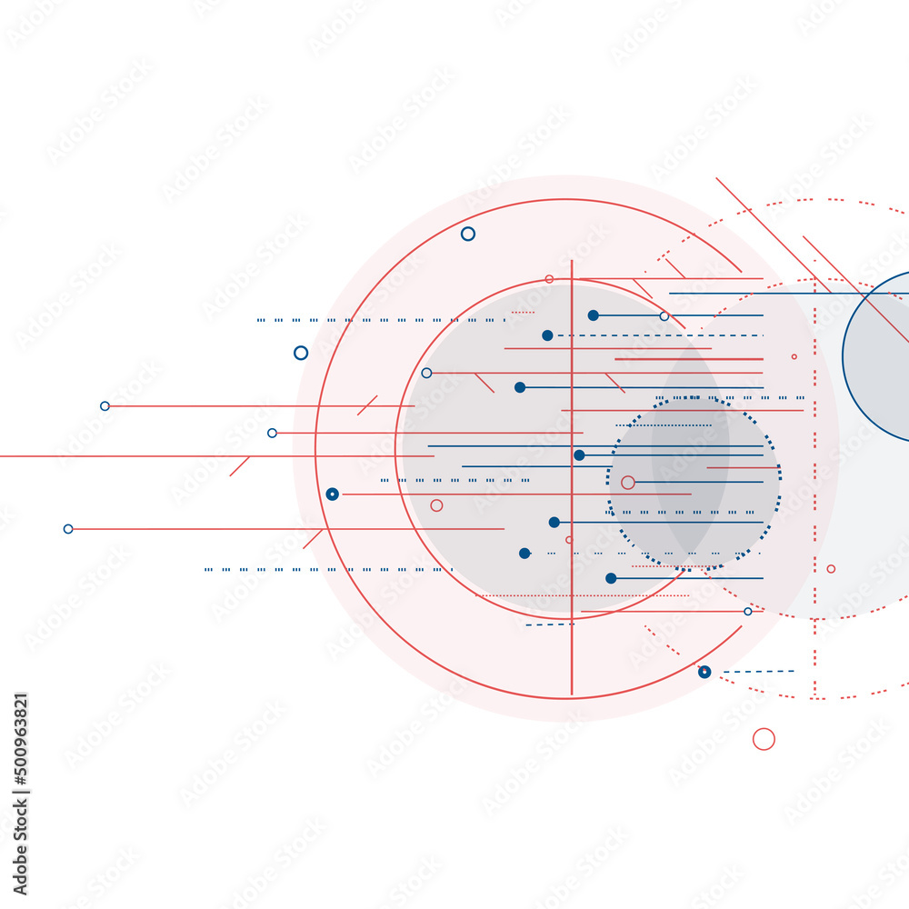 Modern geometric lines and circles abstract connection. Vector communication structure for biology and data design Modern geometric lines and circles abstract connection. Vector communication structure for biology and data design