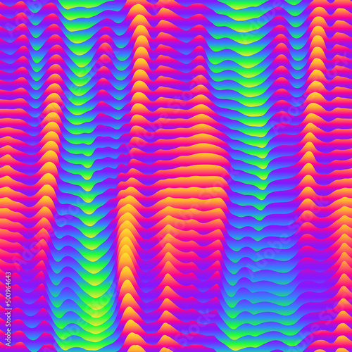 Abstract infrared wave. Seamless texture.