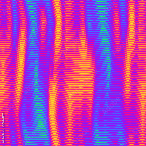 Thermographic wave pattern. Seamless texture.