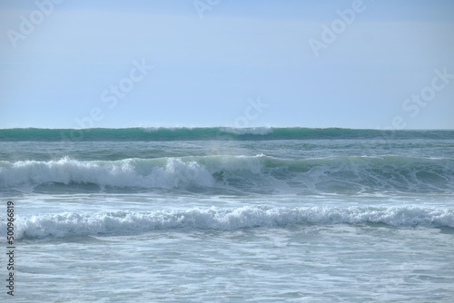 Some big waves at Cap Ferret. France, Atlantic Ocean.