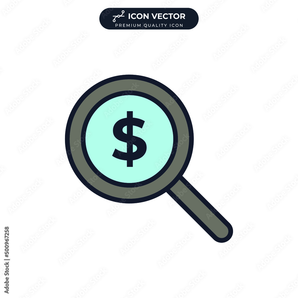 research money icon symbol template for graphic and web design collection logo vector illustration research money icon symbol template for graphic and web design collection logo vector illustration