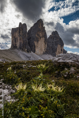 Mountain trail Tre Cime di Lavaredo in Dolomites