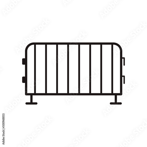 Railing vector. railing on white background. wallpaper. free space for text. copy space.