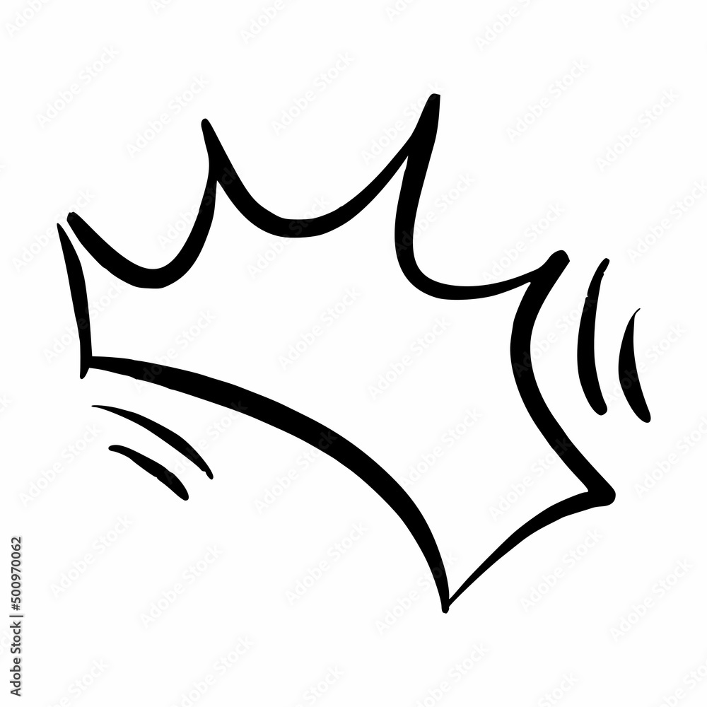 comic art shock and scream effect outline doodle hand drawn style for comic coloring book and sticker comic art shock and scream effect outline doodle hand drawn style for comic coloring book and sticker