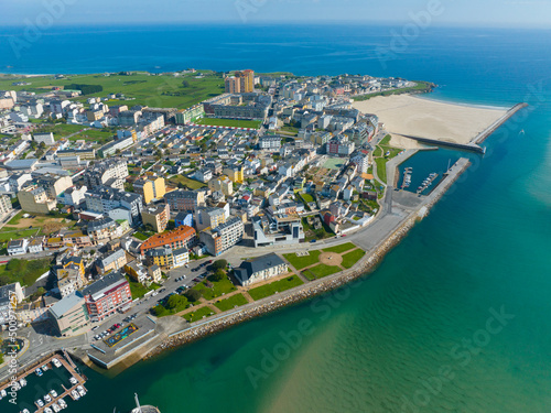 aerial view of Foz in Lugo Spain