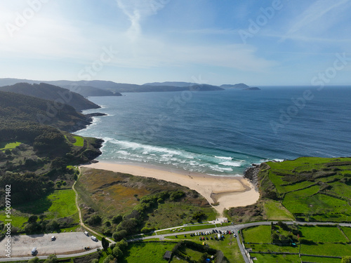 aerial view of Xove coast photo