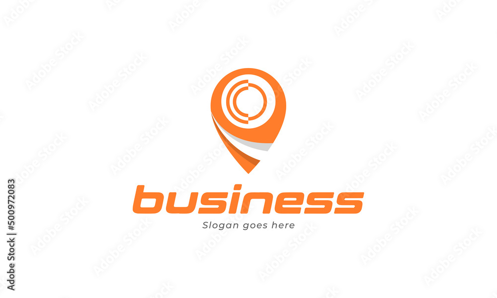 location icon abstract vector logo template location icon abstract vector logo template