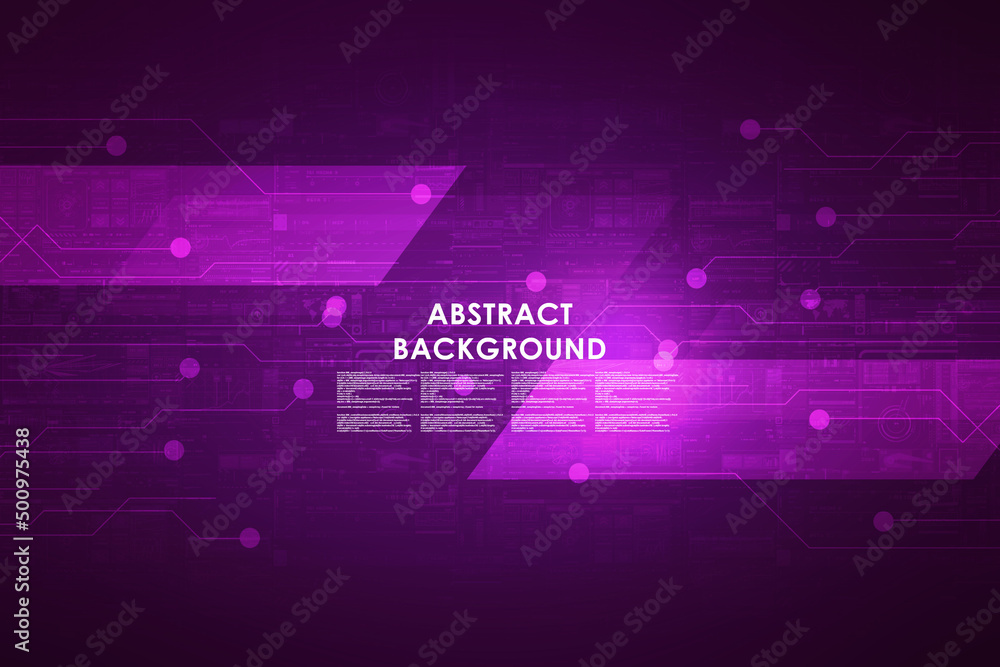 2d illustration abstract technology background concept
