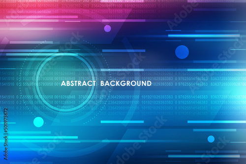 2d illustration abstract technology background concept 