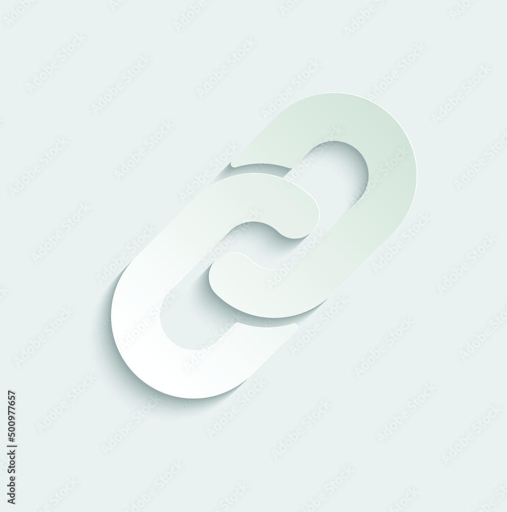 Link, chain single icon - vector 