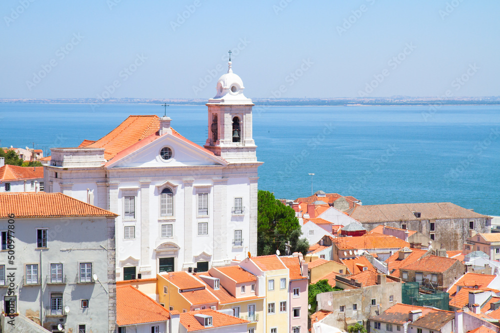 view of Alfama, Lisbon, Portugal