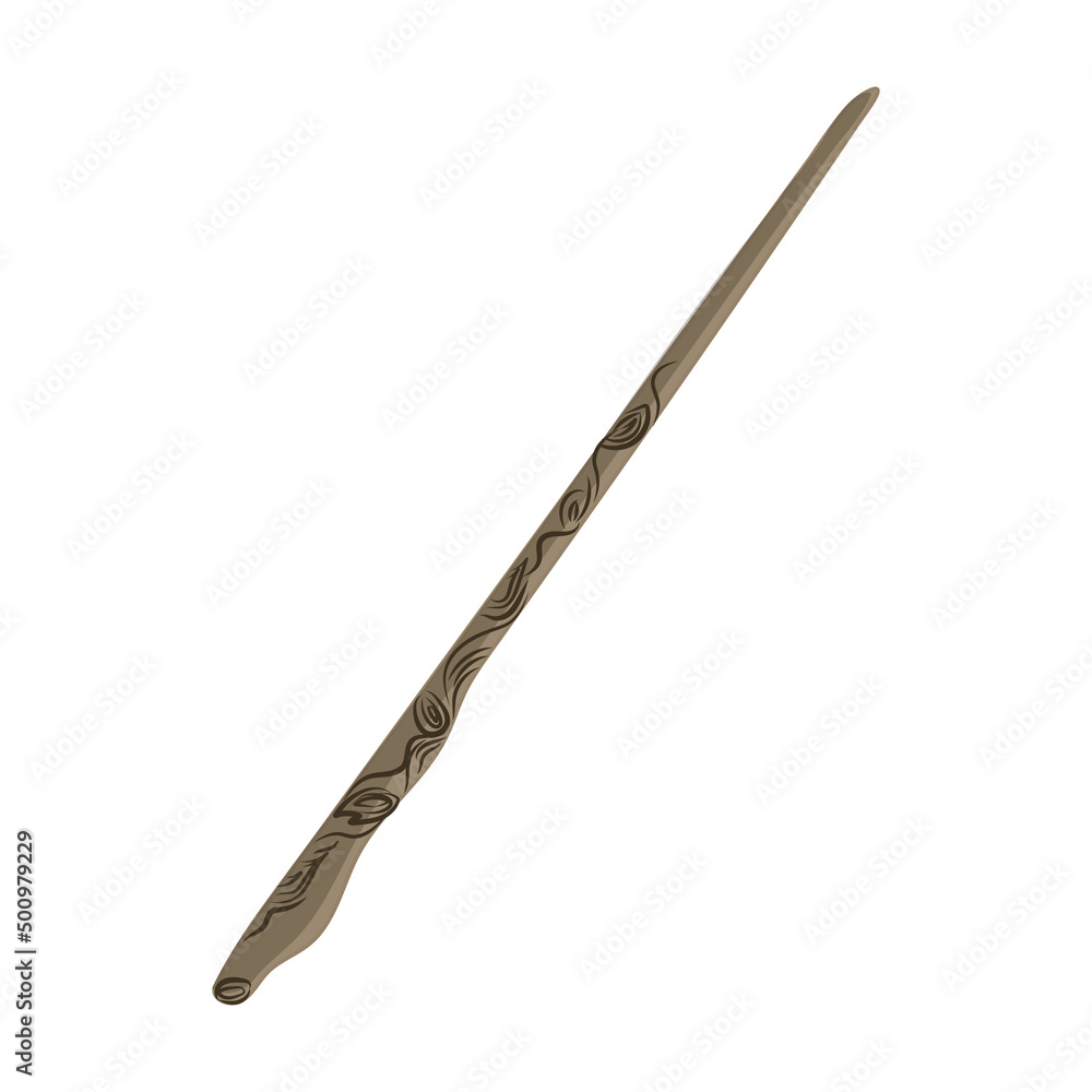 Obraz premium Harry Potter magic wand illustration isolated on white background