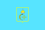 Official current vector flag of the Ukrainian administrative area  of SUMY OBLAST, UKRAINE