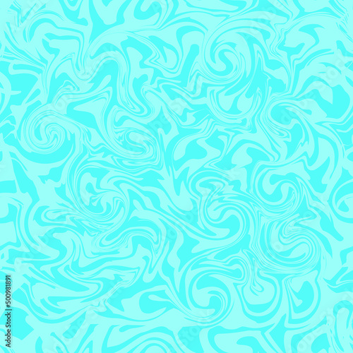 Abstract seamless pattern vector illustration. Blue waves surface.