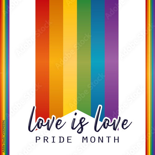 Isolated flag lgbt pride vector illustration