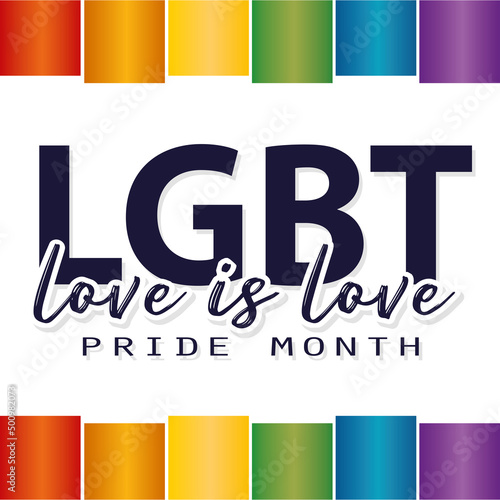 Isolated flag lgbt pride vector illustration