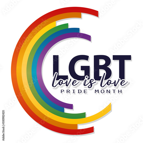Isolated flag lgbt pride vector illustration