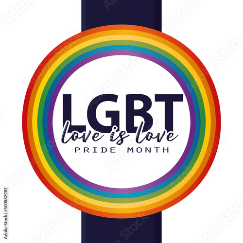 Isolated flag lgbt pride vector illustration