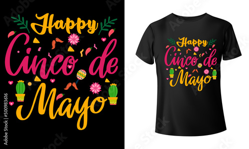 Happy Cinco de mayo t-shirt design, Cinco de mayo t-shirt, Let's Fiesta Cinco De Mayo T-Shirt
