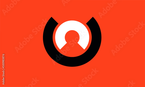 initials alphabet logo icon vector NU UN