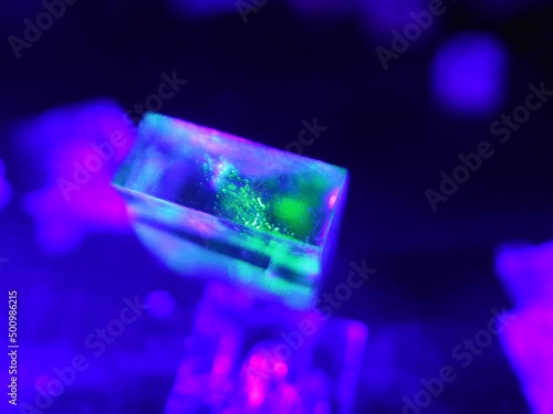 background, salt crystal, laser